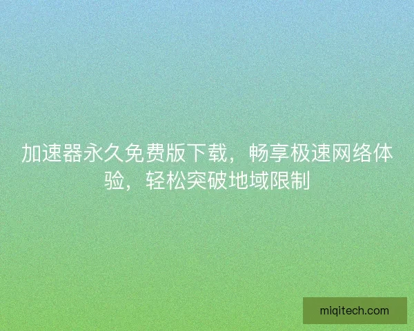 加速器永久免费版下载,畅享极速网络体验,轻松突破地域限制 加速器永久免费版下载,畅享极速网络体验,轻松突破地域限制